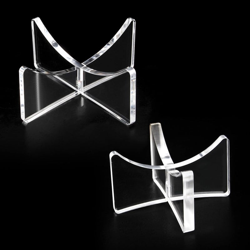 Evron Acrylic Display Rack for Baseball,Softball,Basketball,Football,Volleyball (1.97x1.1 inch and 3.54x1.3 inch) - Image 1